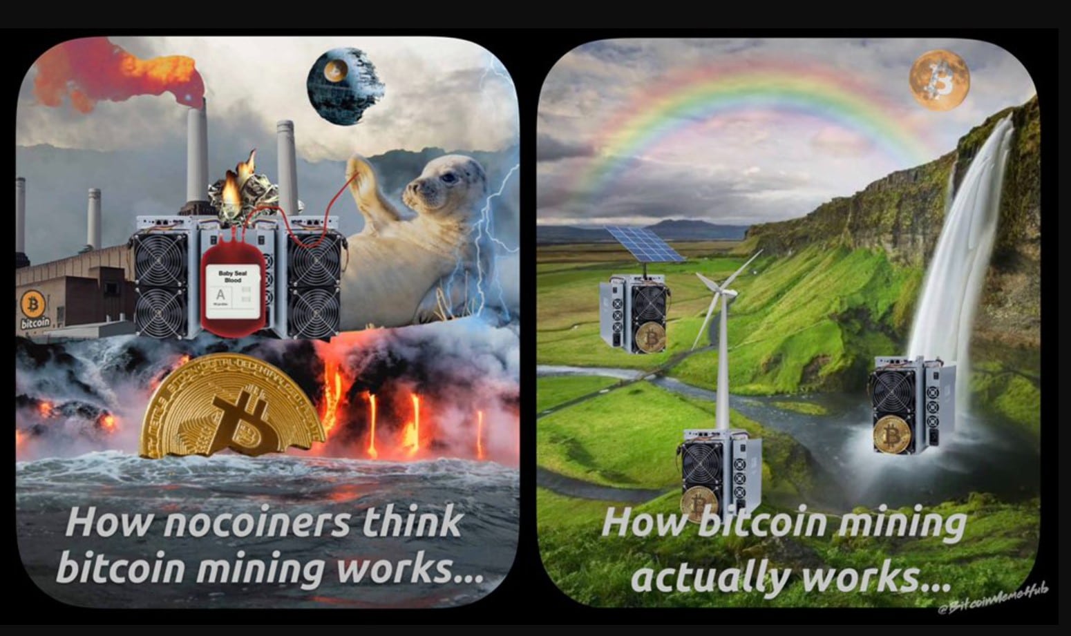 Meme de mineração de bitcoin