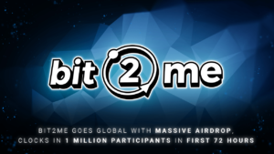 Bit2Me, el mayor criptointercambio español, se globaliza con Airdrop: 1 millón de participantes en 72 horas PlatoBlockchain Data Intelligence. Búsqueda vertical. Ai.