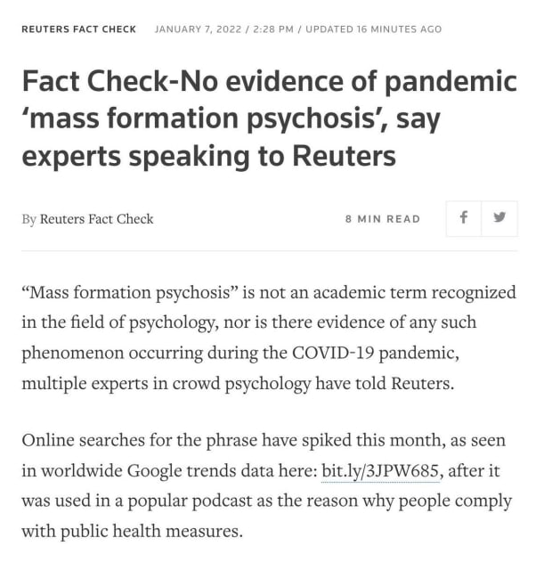 The Doctor's Prescription For Mass Formation Psychosis PlatoBlockchain Data Intelligence. Κάθετη αναζήτηση. Ολα συμπεριλαμβάνονται.