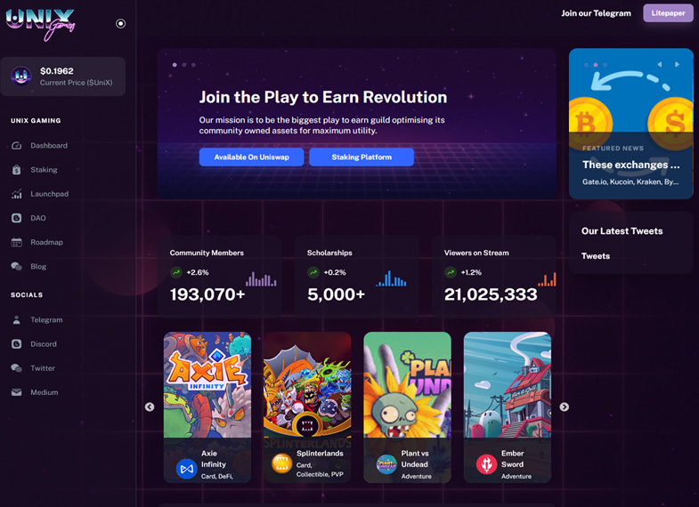 UniX Gaming: Meet The Future Of Play-To-Earn in the Metaverse Cryptokitties PlatoBlockchain Data Intelligence. Vertical Search. Ai.
