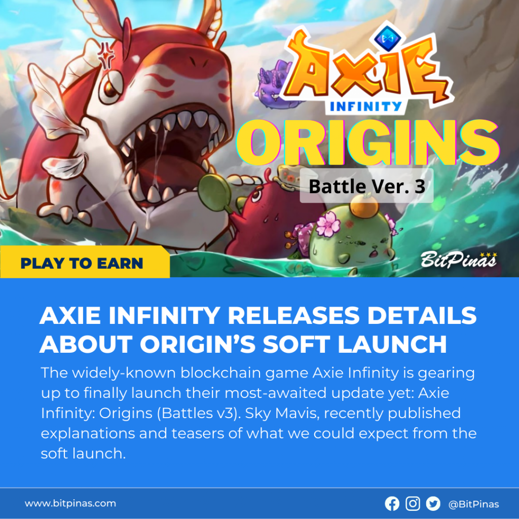 Axie Infinity Releases Details About Origin’s Soft Launch PlatoBlockchain Data Intelligence. Vertical Search. Ai.