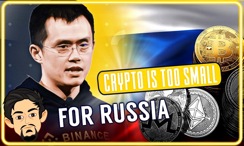 Binance CEO Says Crypto Too Small for Russia, Focus Should Be on Banks PlatoBlockchain Data Intelligence. Vertical Search. Ai.