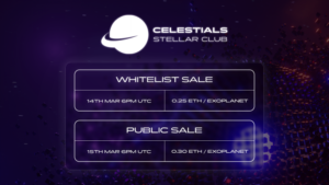 Celestials Stellar Club Mengumumkan Tanggal Pencetakan Koleksi NFT 14 Maret 2022 PlatoBlockchain Data Intelligence. Pencarian Vertikal. ai.