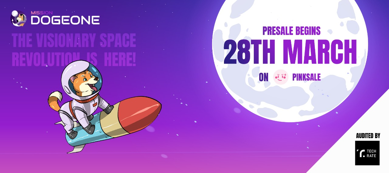 Dogeone launches its exclusive PreSale on PinkSale - March 28th 2022 outer space PlatoBlockchain Data Intelligence. Vertical Search. Ai.