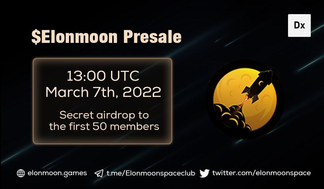 Elonmoon Announces Token Presale as Part of Phase One of Its Emerging Metaverse Ecosystem Roadmap DX PlatoBlockchain Data Intelligence. Vertical Search. Ai.
