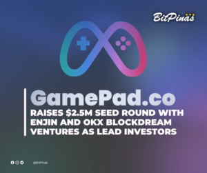 Prowadzony przez Filipiny Accelerator Gamepad zebrał 2.5 miliona dolarów w rundzie początkowej, we współpracy z Enjin i OKX Blockdream Ventures jako głównymi inwestorami PlatoBlockchain Data Intelligence. Wyszukiwanie pionowe. AI.
