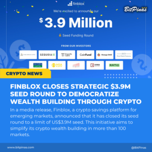 Finblox avslutter strategisk $3.9 millioner seed-runde for å demokratisere rikdomsbygging gjennom Crypto PlatoBlockchain Data Intelligence. Vertikalt søk. Ai.