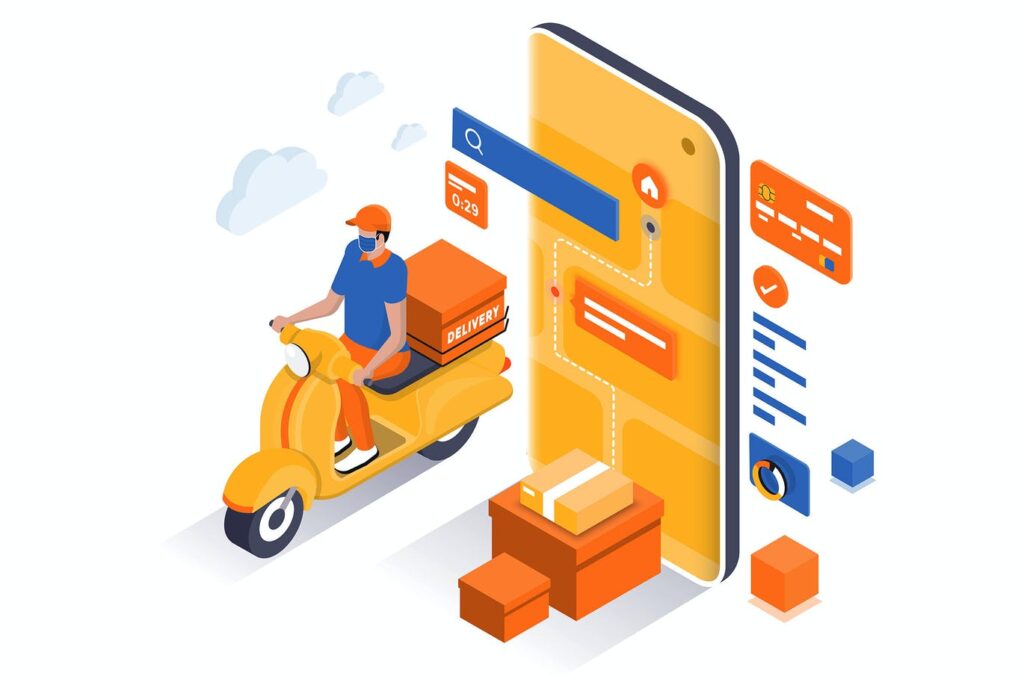 Desenvolvimento de aplicativos móveis de entrega de pacotes