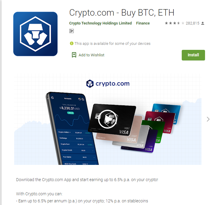 Kako dvigniti denar s Crypto.com 6