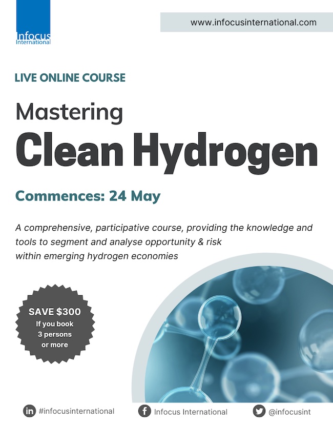 Join the Highly Recommended Clean Hydrogen Masterclass by Infocus International PlatoBlockchain Data Intelligence. Vertical Search. Ai.