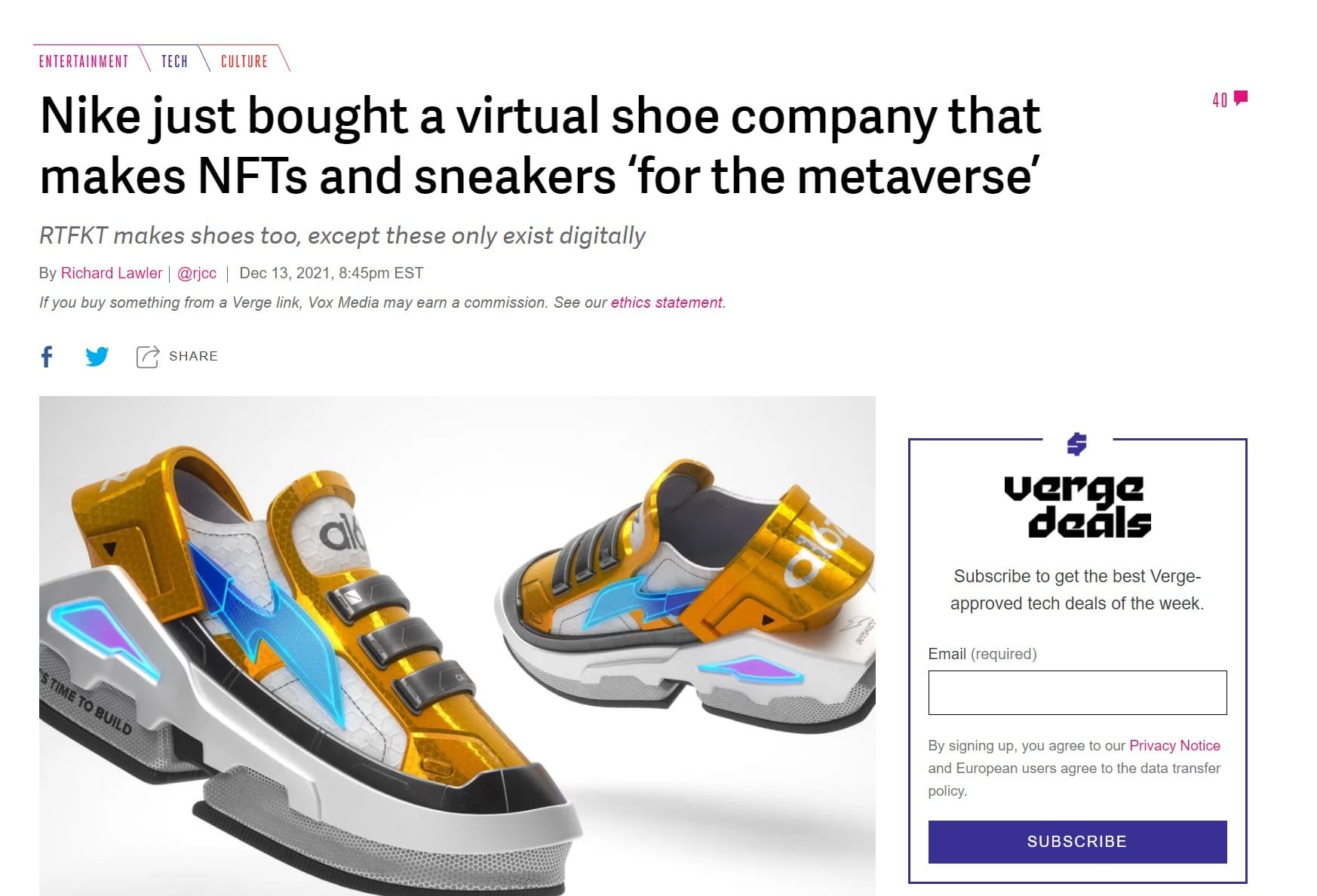 Nike Meta Evreni