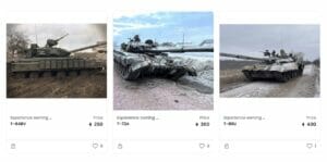 Russian Tanks Being Sold on Opensea for 250 ETH PlatoBlockchain Data Intelligence. Vertical Search. Ai.