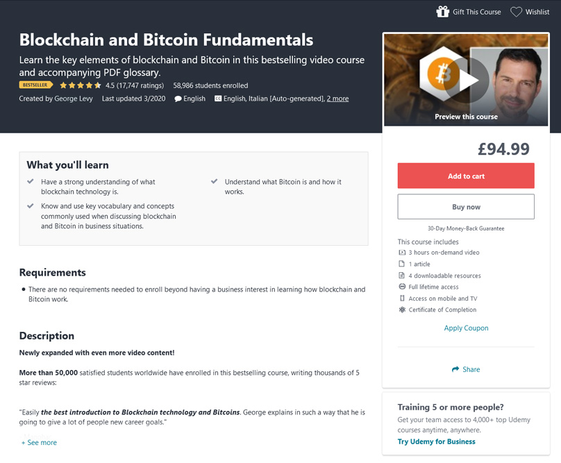Fundamentals for Blockchain og Bitcoin