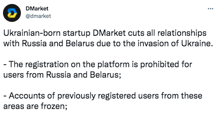 Ukrajna orosz kriptográfiai fiókokat akar lefagyasztani PlatoBlockchain adatintelligenciával. Függőleges keresés. Ai.
