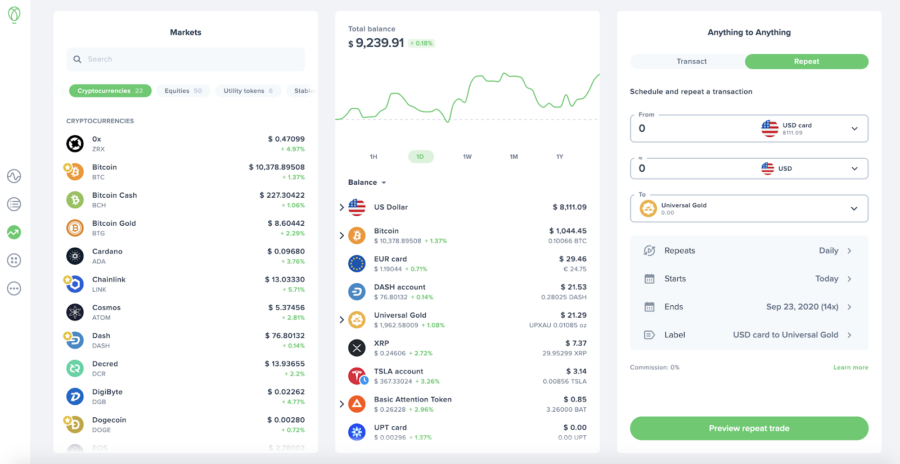 uphold - Intuitive account funding and purchase options