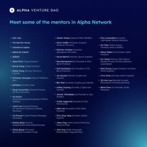 Alpha Finance Lab Launches Alpha Venture DAO Helping Builders Tap The Best Mindshare in Web3 PlatoBlockchain Data Intelligence. Vertical Search. Ai.