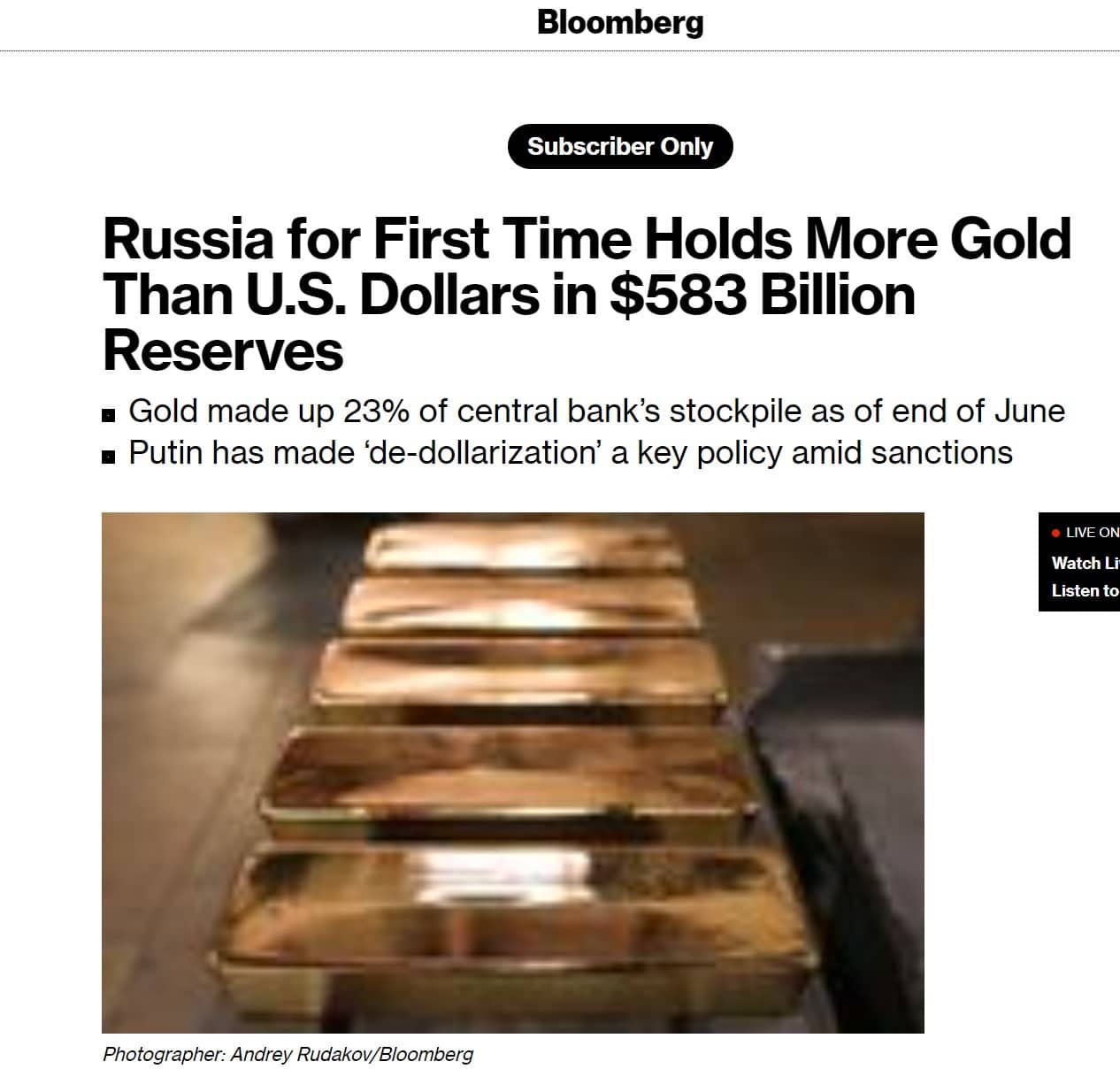 Russisch goud