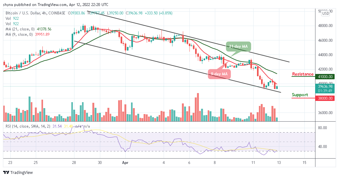 Bitcoin Price Prediction for Today April 12: Bulls Moving Away from $40,000 Resistance hijack PlatoBlockchain Data Intelligence. Vertical Search. Ai.