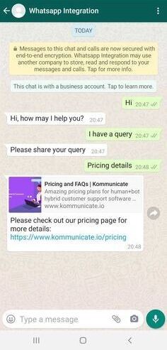 How to Create a WhatsApp Bot in 3 easy steps PlatoBlockchain Data Intelligence. Vertical Search. Ai.