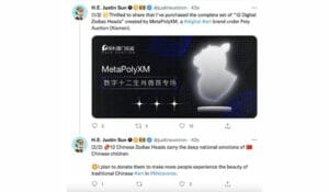 Justin Sun Becomes Leading NFT Collector Following Purchase of “12 Digital Zodiac Heads” PlatoBlockchain Data Intelligence. Vertical Search. Ai.