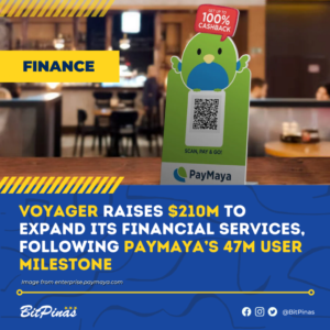 Paymaya نے 47M صارفین کو بطور پیرنٹ Voyager حاصل کیا $210M PlatoBlockchain ڈیٹا انٹیلی جنس اکٹھا کیا۔ عمودی تلاش۔ عی