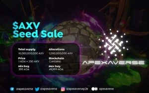 يتم إطلاق عملية بيع الرموز المميزة لـ Apexaverse ($AXV)، ومن المقرر أن يتم إصدار المقطع الدعائي للعبة. ذكاء البيانات في PlatoBlockchain. البحث العمودي. منظمة العفو الدولية.