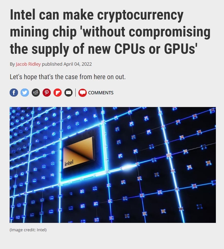 chip de mineração intel bitcoin