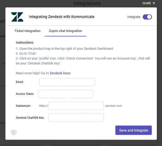 Integrate Zendesk Chat with Kommunicate Chatbot PlatoBlockchain Data Intelligence. Vertical Search. Ai.