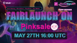 Move2Earn APY releases a fair launch on PinkSale on May 27th at 16:00 UTC PlatoBlockchain Data Intelligence. Vertical Search. Ai.