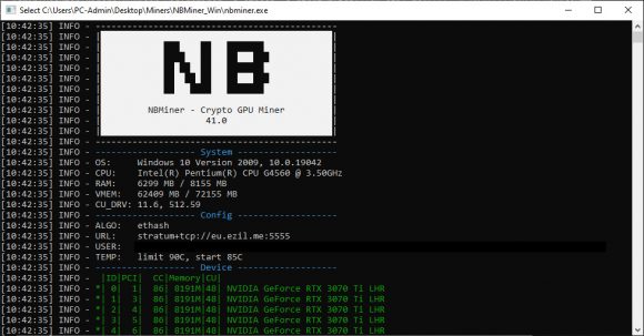NBMiner v41.0 Com Full Nvidia LHR Unlock para Windows e Linux PlatoBlockchain Data Intelligence. Pesquisa Vertical. Ai.