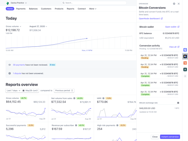 Stripe To Enable Millions of Merchants To Convert Payments Into Bitcoin via OpenNode bitcoin wallets PlatoBlockchain Data Intelligence. Vertical Search. Ai.