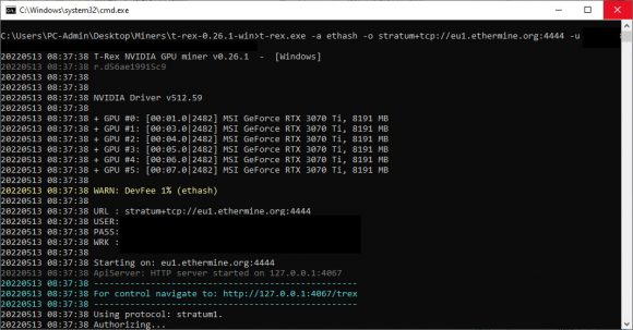 T-Rex 0.26.1 со 100% разблокировкой LHR для Ethash и AutoLykos2 PlatoBlockchain Data Intelligence. Вертикальный поиск. Ай.