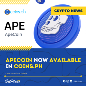 Qu’est-ce qu’ApeCoin ? Crypto maintenant disponible sur Coins.ph PlatoBlockchain Data Intelligence. Recherche verticale. Aï.