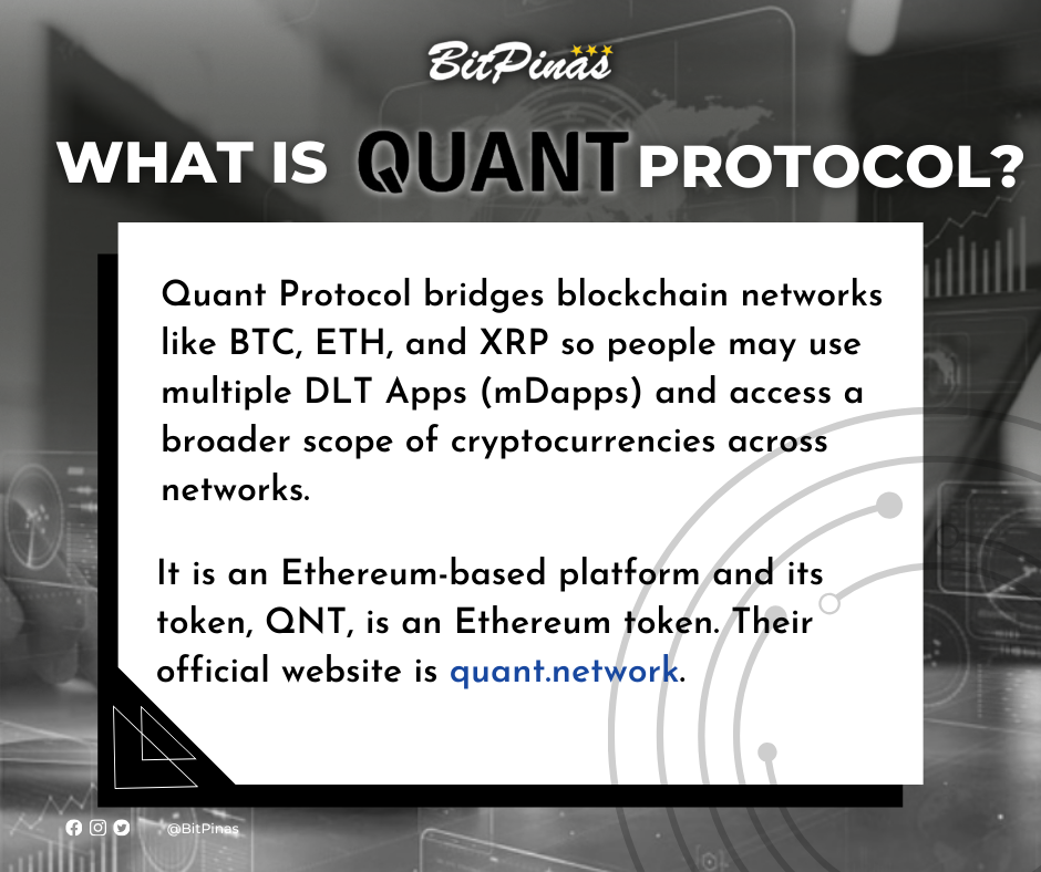 Hva er Quant Protocol? | Hvor kan man kjøpe QNT på Filippinene PlatoBlockchain Data Intelligence. Vertikalt søk. Ai.