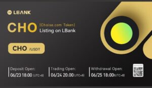 Choise.com Token (CHO) Listed on LBank Exchange PlatoAiStream Data Intelligence. Vertical Search. Ai.