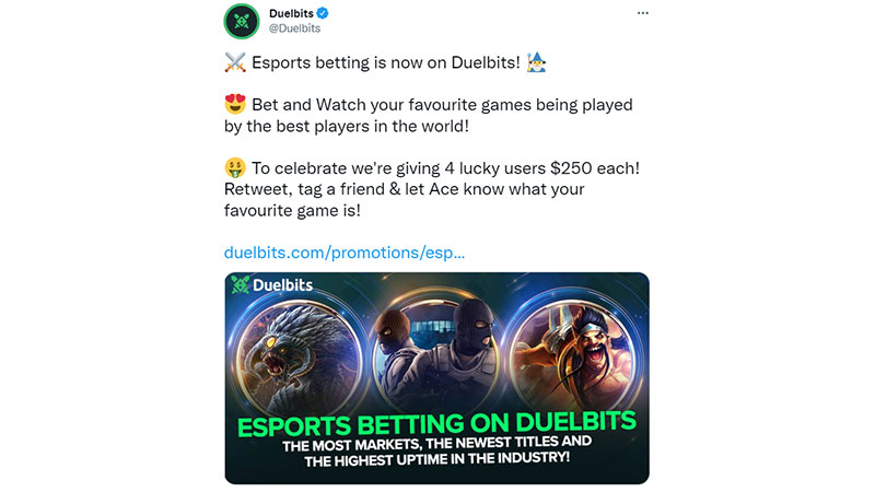duelbits ٹویٹر