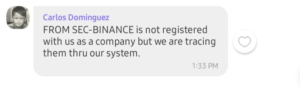 Finance Secretary: Binance is Not Registered with SEC But We are Tracing Them PlatoBlockchain Data Intelligence. Vertical Search. Ai.