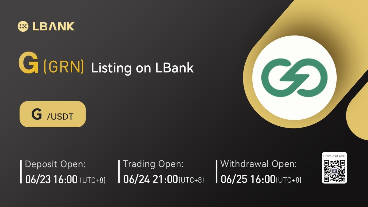 GRN (G) Is Now Available for Trading on LBank Exchange Web3.0 PlatoBlockchain Data Intelligence. Vertical Search. Ai.