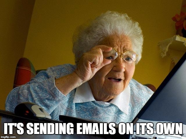 Website, die E-Mails sendet