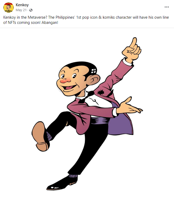 Ikonisesta Pinoy Komiks -hahmosta Kenkoystä tulee NFT PlatoBlockchain Data Intelligence. Pystysuuntainen haku. Ai.