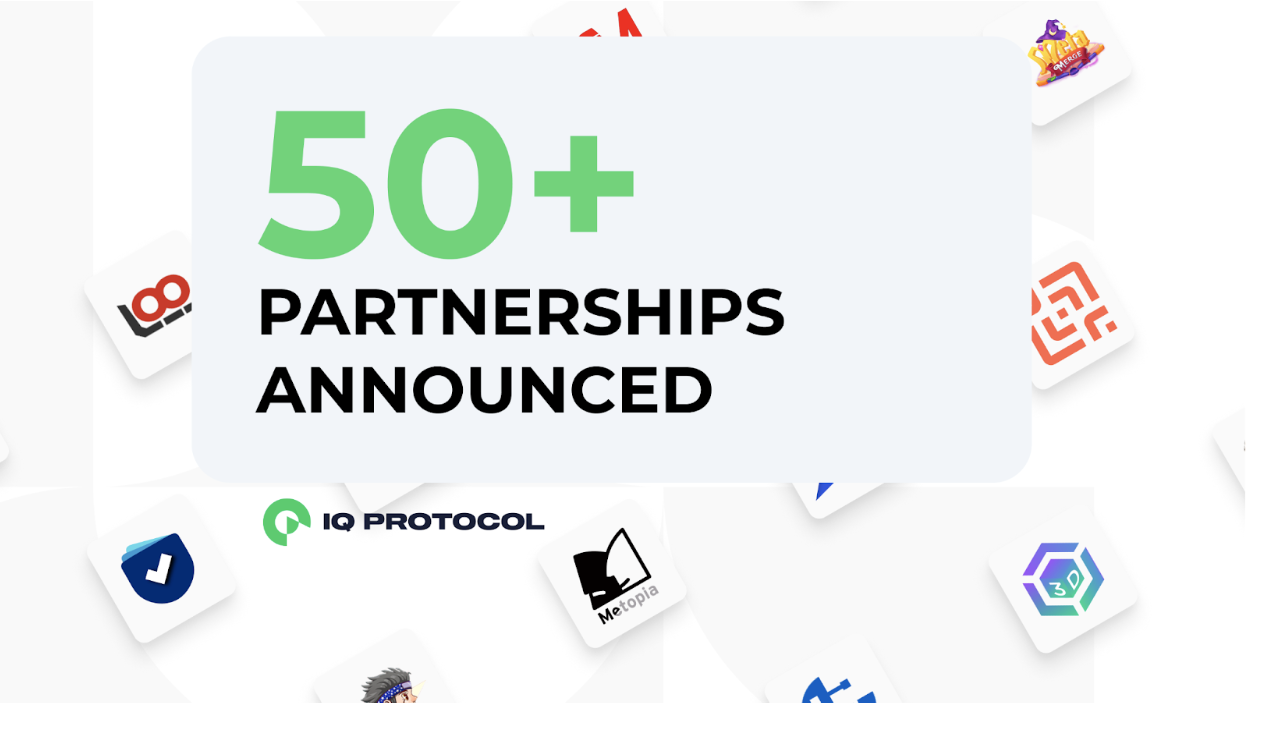 IQ Protocol Secures 50 Partnerships in 2022 productions PlatoBlockchain Data Intelligence. Vertical Search. Ai.