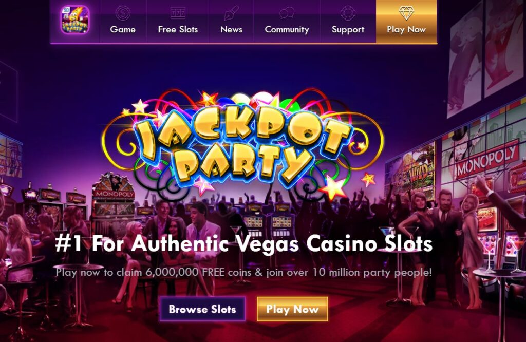 Jackpot Party Casino Slots Homepage