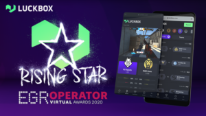 Luckbox genaamd Rising Star bij EGR Operator Awards 2020 Luckbox PlatoBlockchain Data Intelligence. Verticaal zoeken. Ai.