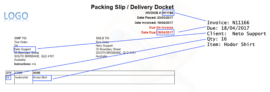 OCR to extract data from delivery dockets