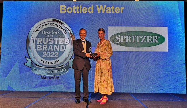 Spritzer wins Platinum Award in Reader's Digest Trusted Brands 2022 Drink PlatoBlockchain Data Intelligence. Vertical Search. Ai.
