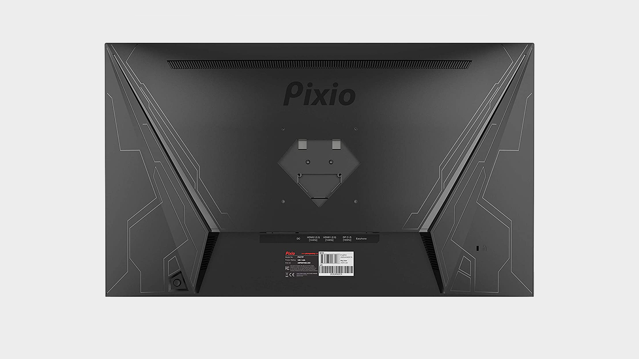 Pixio PX277 Prime su sfondo grigio