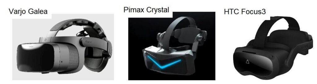 High End VR-headsets