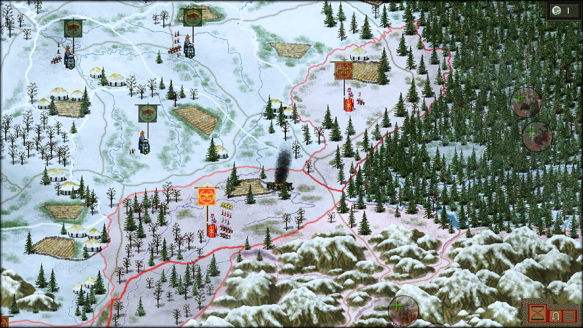 Зображення піксельної стратегічної гри Roma Invicta