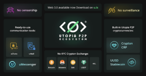 Utopia P2P Crypto Project - یک اکوسیستم خصوصی وب 3.0 از هوش داده پلاتوبلاکچین آینده. جستجوی عمودی Ai.