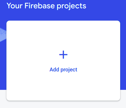 Firebase - Create project